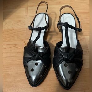 Maison Martin Margiela Black and Silver Sandals
